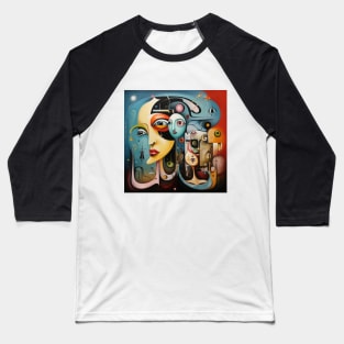 Surreal Orientalism - The Oriental Psychedelia Baseball T-Shirt